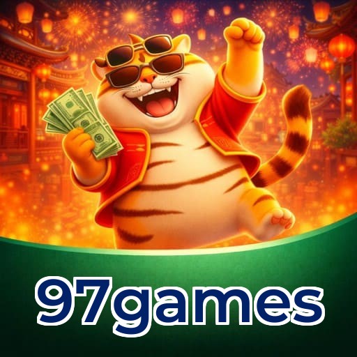 Interface do aplicativo 97games mostrando jogos disponíveis no iOS e Android
